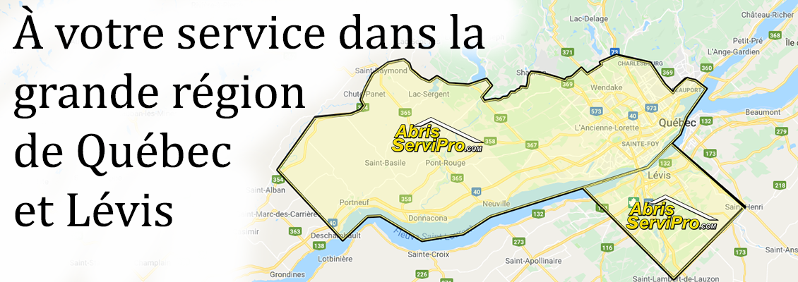 Service dans la grande région de Québec et Lévis